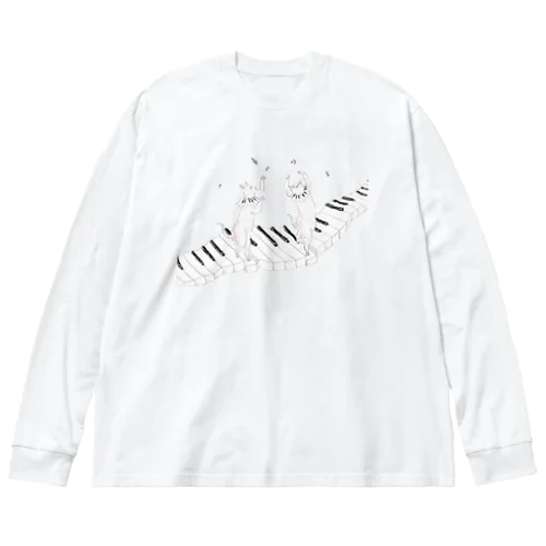 ピアノ教室にゃんこ Big Long Sleeve T-Shirt