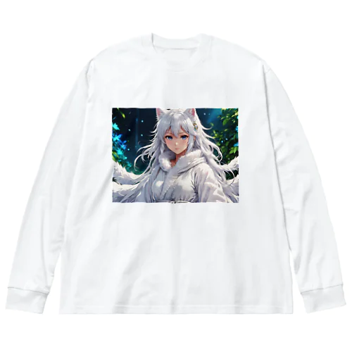 もふもふの巫女 Big Long Sleeve T-Shirt