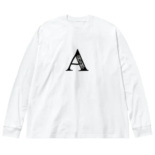 アイヌ文様✖️アルファベット ビッグシルエットロングスリーブTシャツ