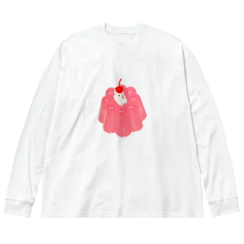 クリーム犬とピンクゼリー Big Long Sleeve T-Shirt