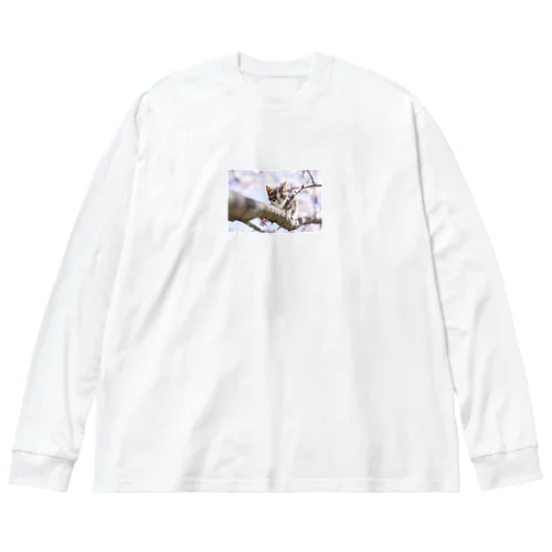 桜と子猫２ Big Long Sleeve T-Shirt