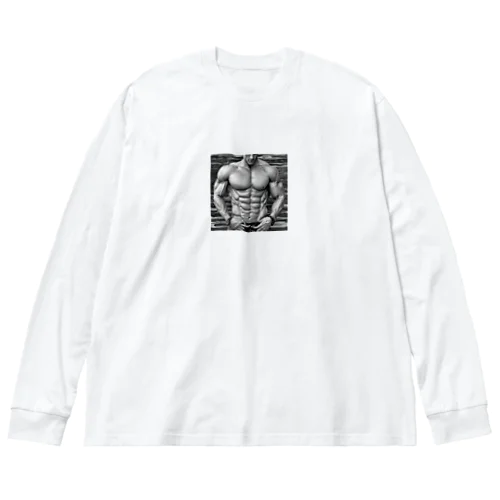 腹筋 ビッグシルエットロングスリーブTシャツ