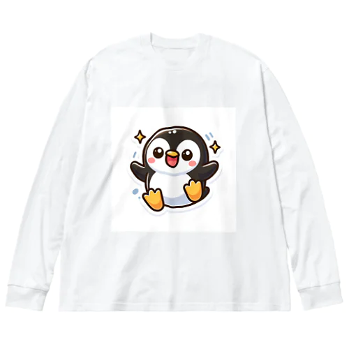 キラキラぺんぎん ビッグシルエットロングスリーブTシャツ