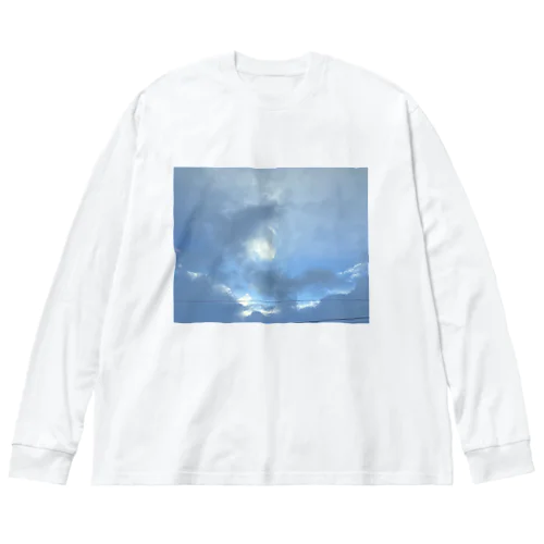 朝日と雲 Big Long Sleeve T-Shirt