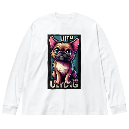 ブサカワアニマル『ワワ』 Big Long Sleeve T-Shirt