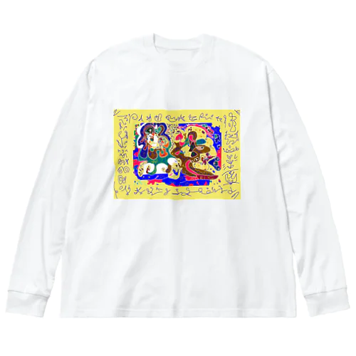 ゆりオリジナル宇宙アート🎨 ビッグシルエットロングスリーブTシャツ