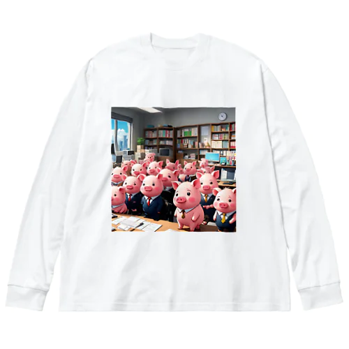 会社のらいんあっぷをするみにぶた管理製品 Big Long Sleeve T-Shirt