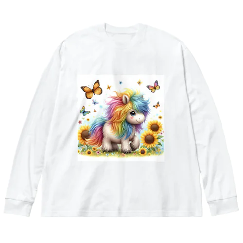 Pretty　ミニチュアホース ビッグシルエットロングスリーブTシャツ