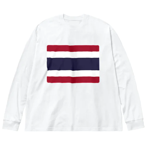 タイの国旗 Big Long Sleeve T-Shirt