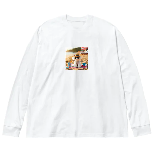 サマーバイブ全開のトイ・プードル！ Big Long Sleeve T-Shirt