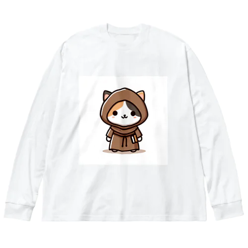 修道にゃんこ ビッグシルエットロングスリーブTシャツ