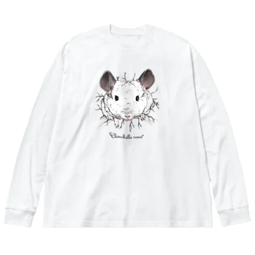 チンチラ貫通正面 Big Long Sleeve T-Shirt