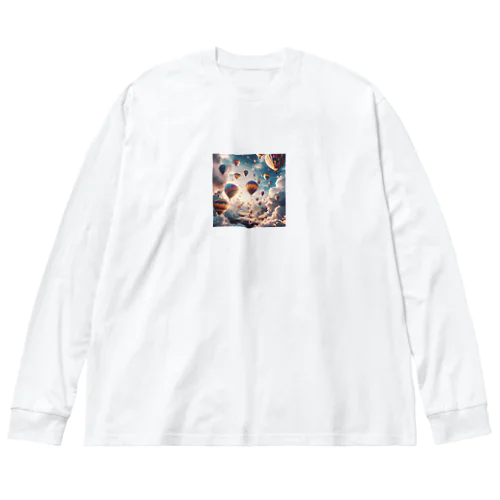 カラフルな気球de旅 Big Long Sleeve T-Shirt