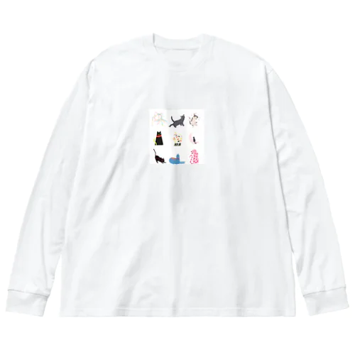 ねこーずワンダフル ビッグシルエットロングスリーブTシャツ