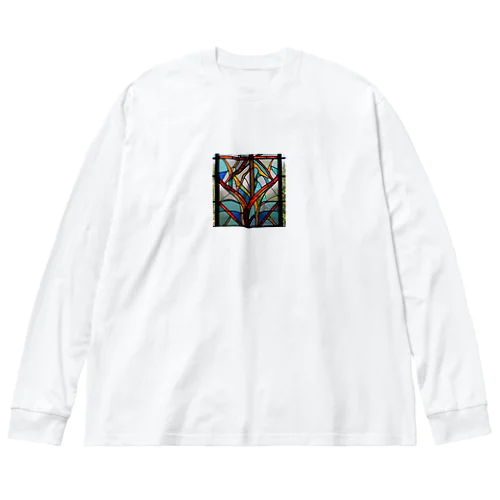 抽象パターンステンドグラス Big Long Sleeve T-Shirt