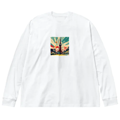 POPARTTOKYOTOWER Big Long Sleeve T-Shirt