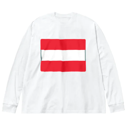 オーストリアの国旗 Big Long Sleeve T-Shirt