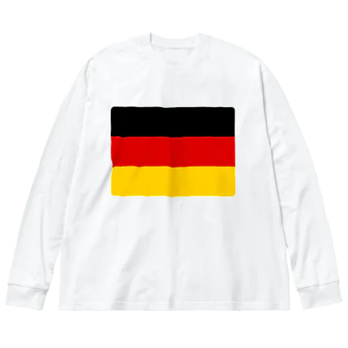 ドイツの国旗 ビッグシルエットロングスリーブTシャツ