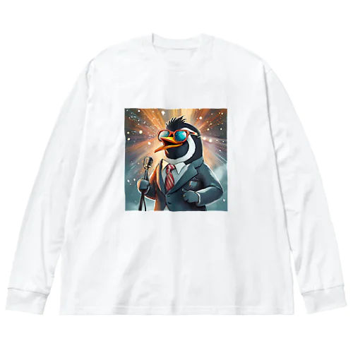 ロックスターなペンギン Big Long Sleeve T-Shirt