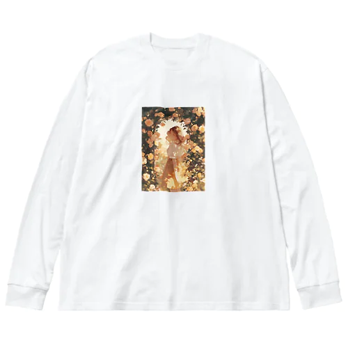 バラのアーチをくぐる美女　ラフルール　1859 Big Long Sleeve T-Shirt