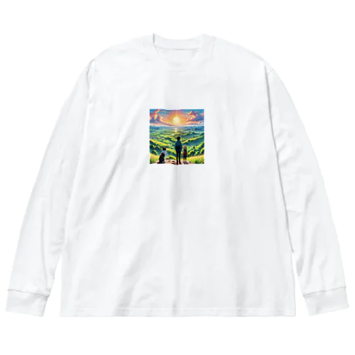 冒険猫６ Big Long Sleeve T-Shirt