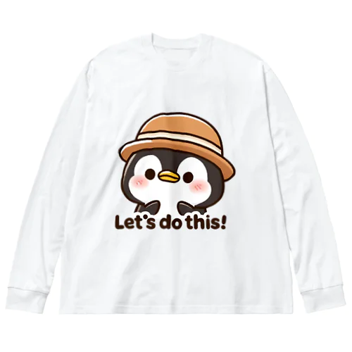 Lets do this penguin ビッグシルエットロングスリーブTシャツ