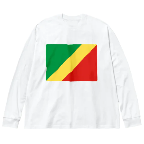 コンゴ共和国の国旗 Big Long Sleeve T-Shirt