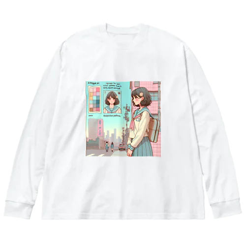 citypop ビッグシルエットロングスリーブTシャツ