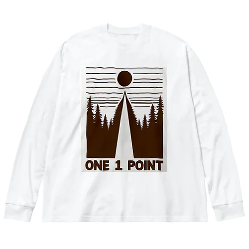 ワンポイント Big Long Sleeve T-Shirt