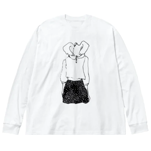 ハトガールその２ Big Long Sleeve T-Shirt