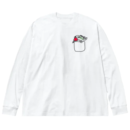 ブラックバス　ポケットブラバス ビッグシルエットロングスリーブTシャツ