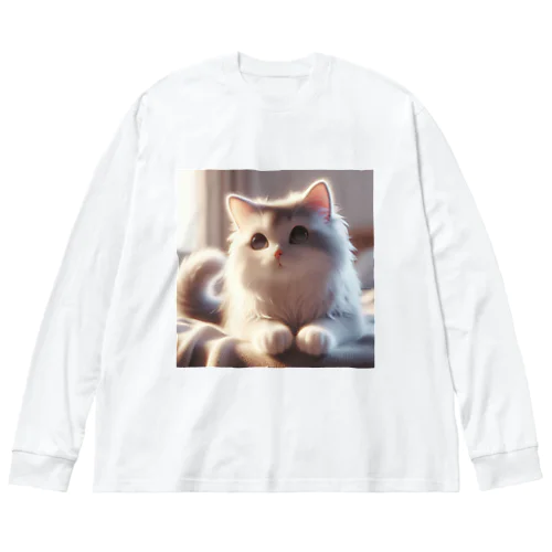 ねこニコばん ビッグシルエットロングスリーブTシャツ