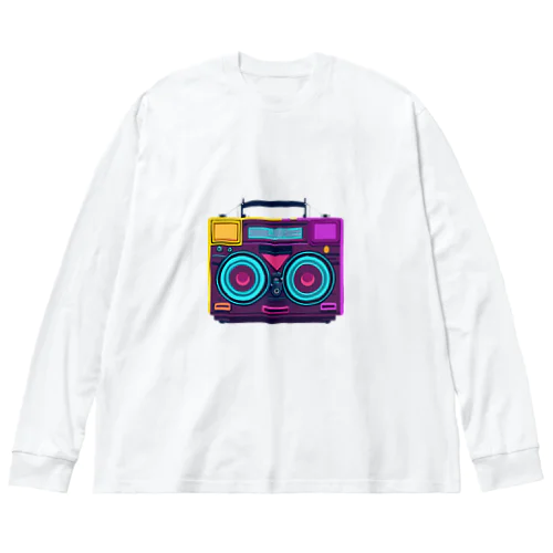 レトロなラジカセ Big Long Sleeve T-Shirt