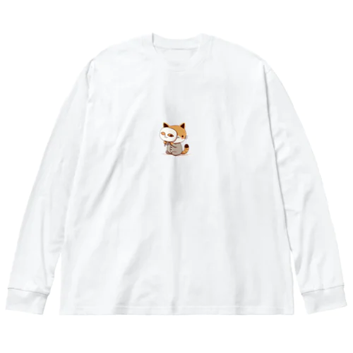 猫の仮面 Big Long Sleeve T-Shirt