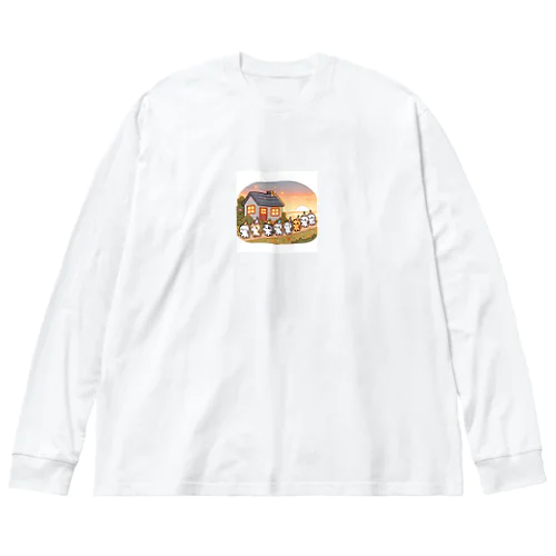 子猫のパーティーの帰り Big Long Sleeve T-Shirt