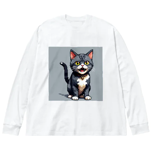 にゃーな猫ちゃん ビッグシルエットロングスリーブTシャツ