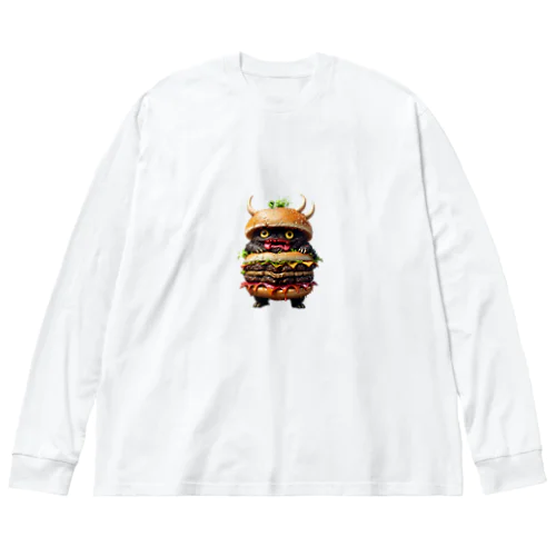 トリプル肉厚ビーフバーガー妖怪　バグドガルド ビッグシルエットロングスリーブTシャツ