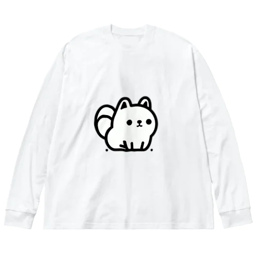 シンプルで愛らしい犬 Big Long Sleeve T-Shirt