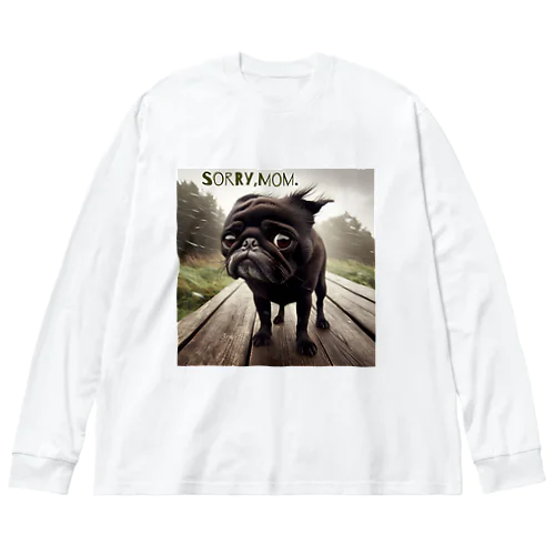 パグのパギーくん Big Long Sleeve T-Shirt