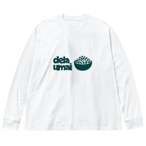 dela umai ライスTシャツ ビッグシルエットロングスリーブTシャツ