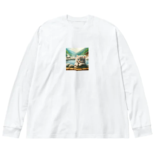 子猫の温泉旅行 Big Long Sleeve T-Shirt