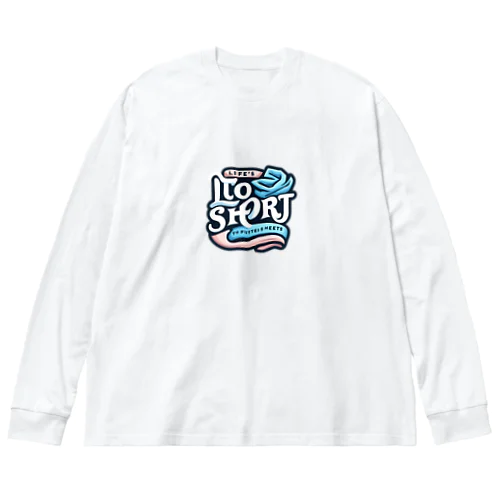 Life's Too Short to Fold Fitted Sheets 人生は短い、フィットシーツを畳む暇はない ビッグシルエットロングスリーブTシャツ