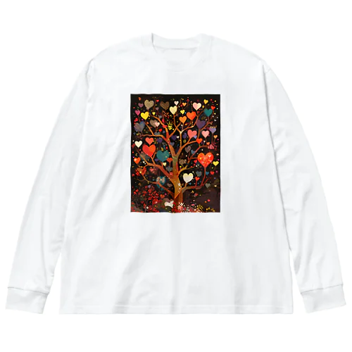 ハートのなる木愛のメﾂセージ　なでしこ1478 Big Long Sleeve T-Shirt