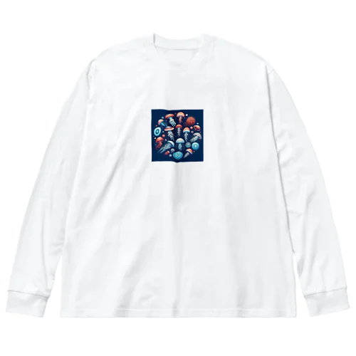 海月奏響（くらげそうきょう）  Big Long Sleeve T-Shirt