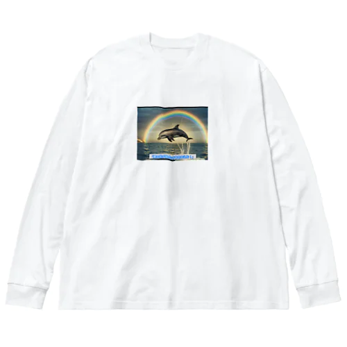 虹の輪イルカ Big Long Sleeve T-Shirt