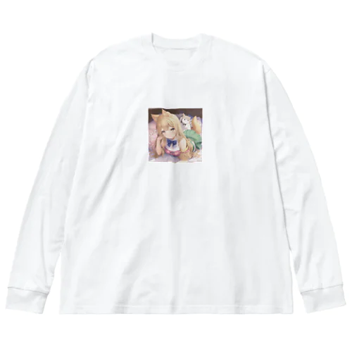 キュートな女の子 Big Long Sleeve T-Shirt