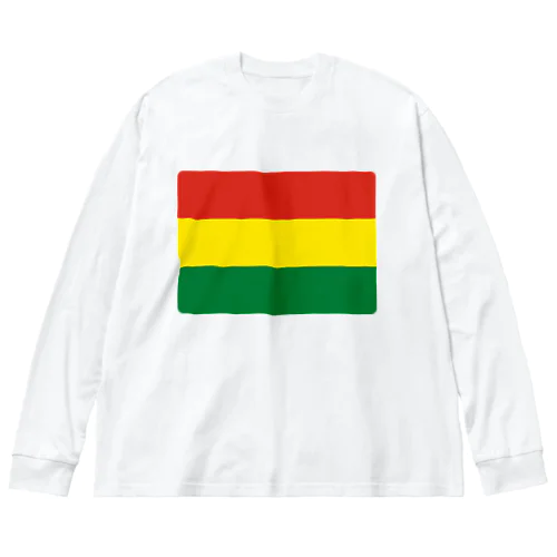 ボリビアの国旗 ビッグシルエットロングスリーブTシャツ