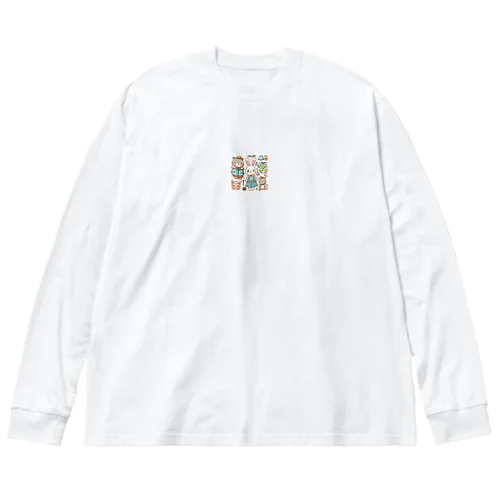 animals ビッグシルエットロングスリーブTシャツ