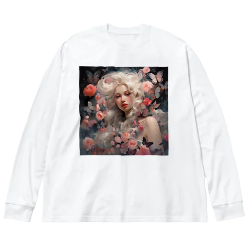 花と美女　なでしこ1478 Big Long Sleeve T-Shirt