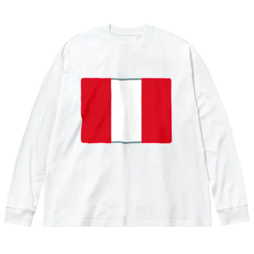 ペルーの国旗 Big Long Sleeve T-Shirt